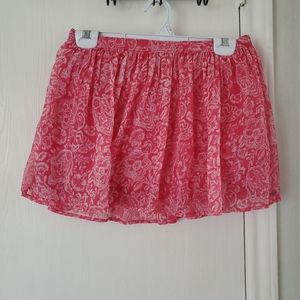 Abercrombie & Fitch Mini Skirt Red Paisley